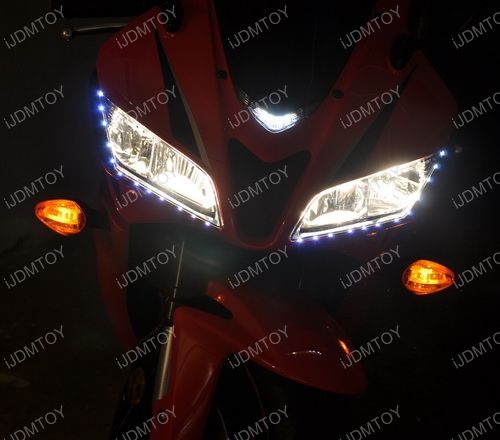 Honda cbr600rr audi style led headlights #4